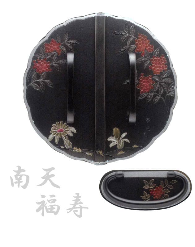 桐たんす金具【南天・黒】