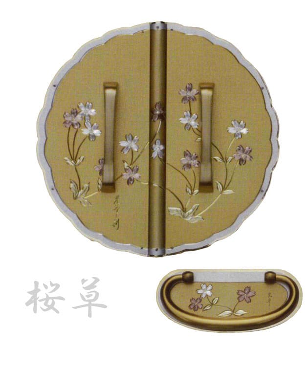 桐たんす金具【桜草・金】