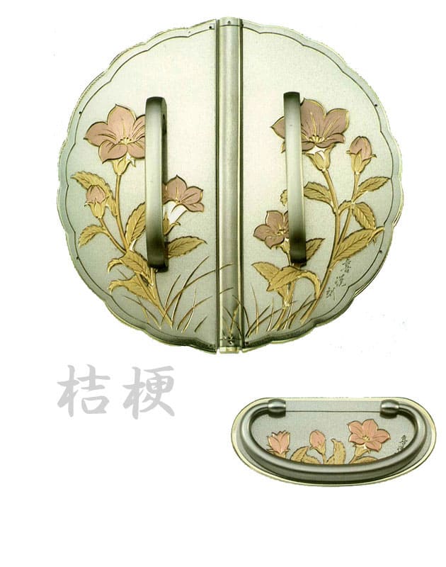 桐たんす金具【桔梗・銀】