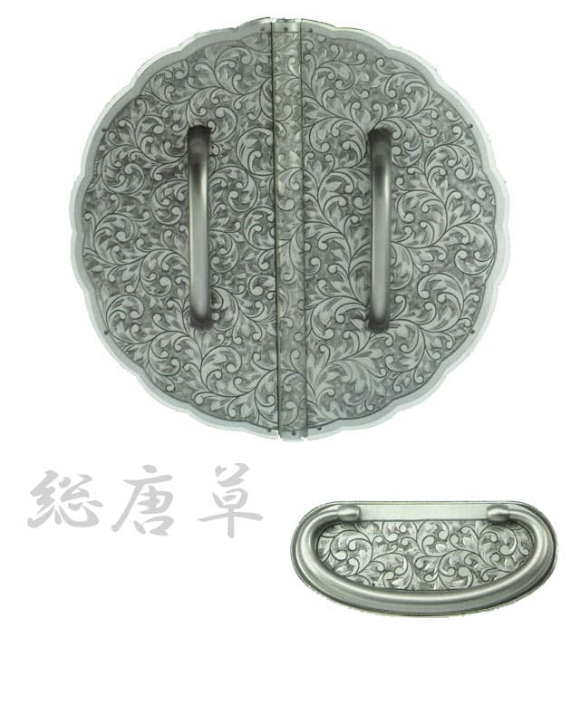 桐たんす金具【総唐草・銀】