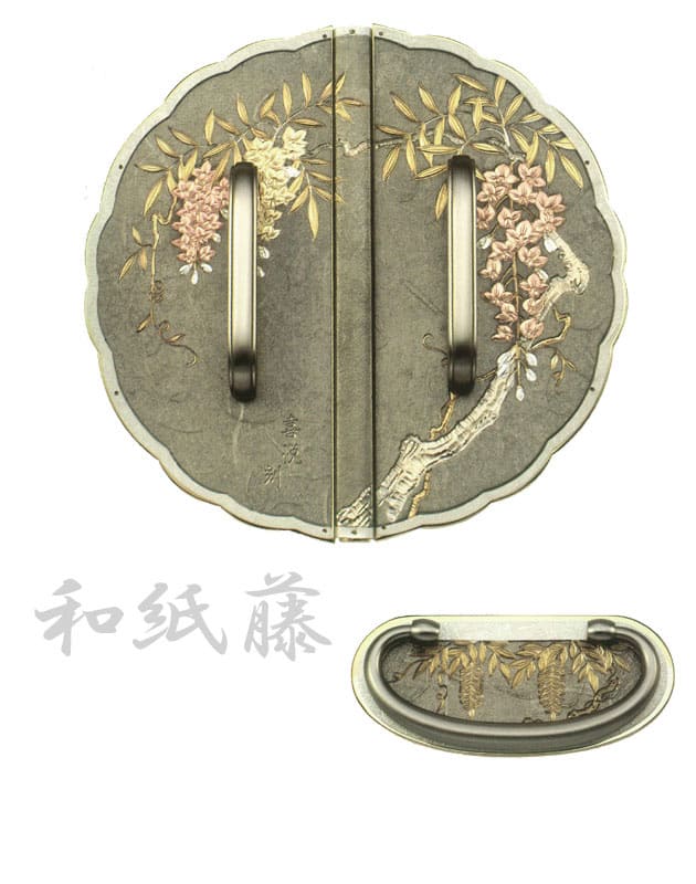 桐たんす金具【和紙 藤】
